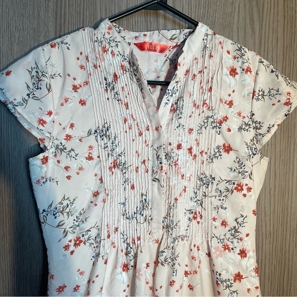 ELLE Pastel Peach floral print dress - Picture 4 of 4